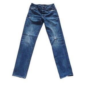 American Eagle Men's Distressed Slim Straight Jeans Size 28x32